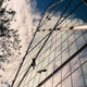 Illustration for article titled A Tower, Blue, White, Reflections, Abseilers and a 747